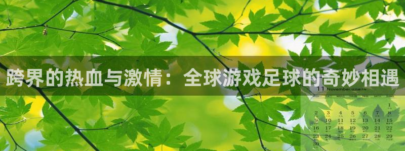 跨界的热血与激情：全球游戏足球的奇妙